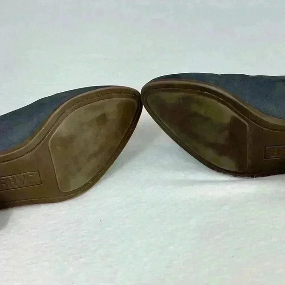 Frye Judith double zip leather booties 2 inch heel size 9 M gray 2 inch heel - Picture 6 of 8